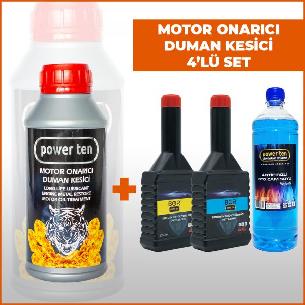 Powerten Motor Onarıcı Duman Kesici 4’Lü Set